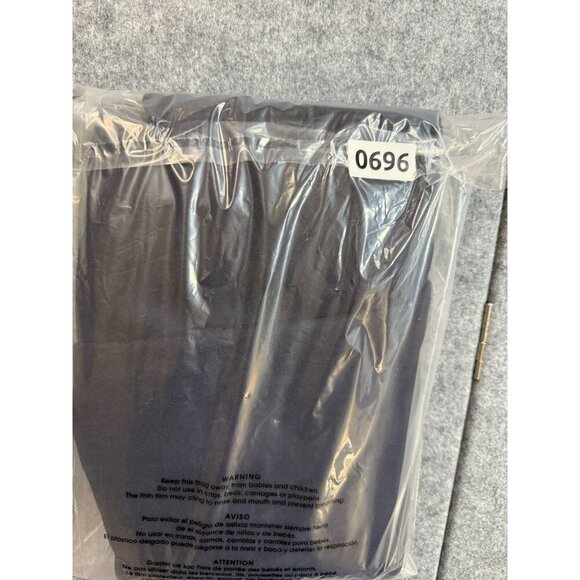 The Villager A-Line Skirt Women's 8 Blue Wool Lined Pockets Pleated Side Zip - Picture 7 of 7